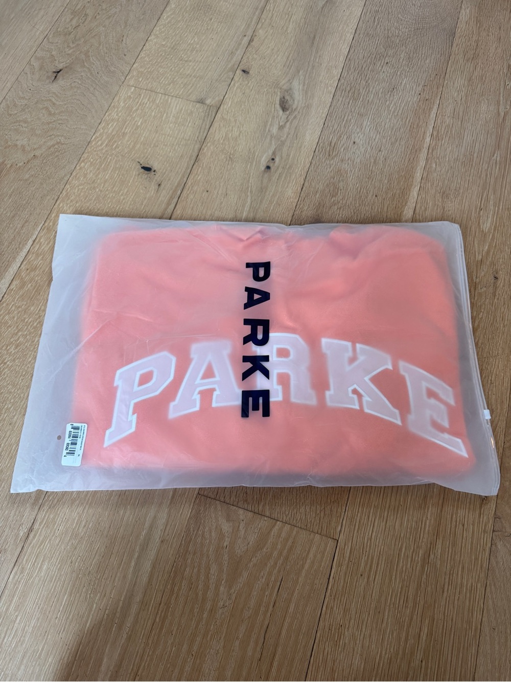 PARKE Varsity Mockneck Sweatshirt Creamsicle Rose XXL Shopbop IN-HAND NWT